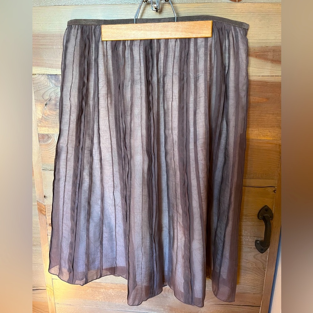 Nic & Zoe pleated lined skirt